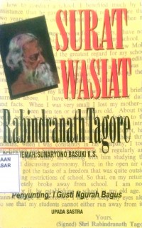 Image of Surat wasiat Rabindranath Tagore